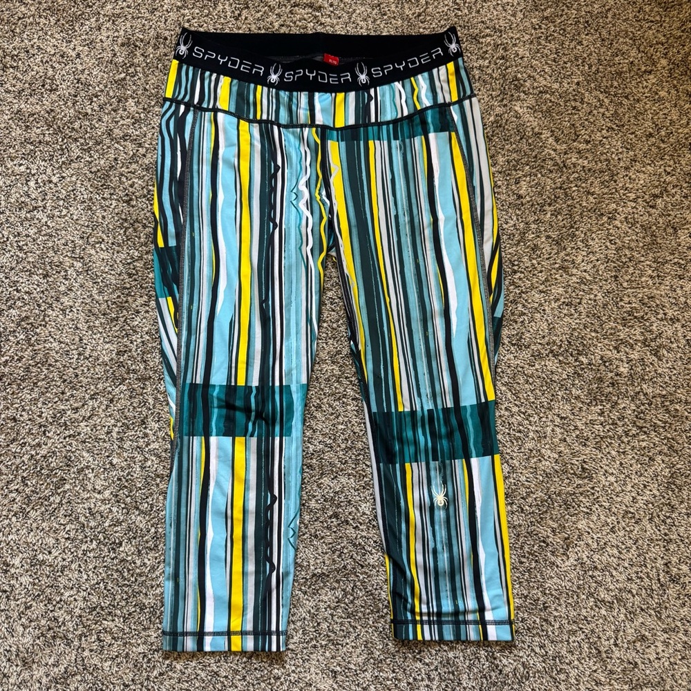 Spyder Women’s Mid Rise Striped Capris